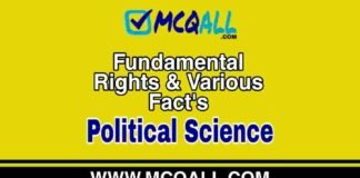 Fundamental Rights & Various Fact’s – Political Science MCQ Question and Answer Fundamental Rights & Various Fact's - Political Science MCQ Question and Answer